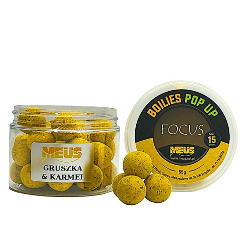 Boilies Focus Pop Up Hruška - Karamel